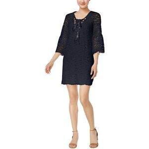 Kensie Womens Femme Lace A-line Dress, NWT